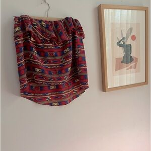 Amanda Uprichard strapless high-low silk top